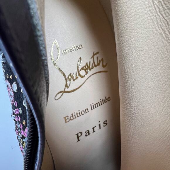 Christian Louboutin So Kate Strass Starlight Crystal Boots – Size 37 - Picture 6 of 8